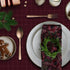 Burgundy salvetes